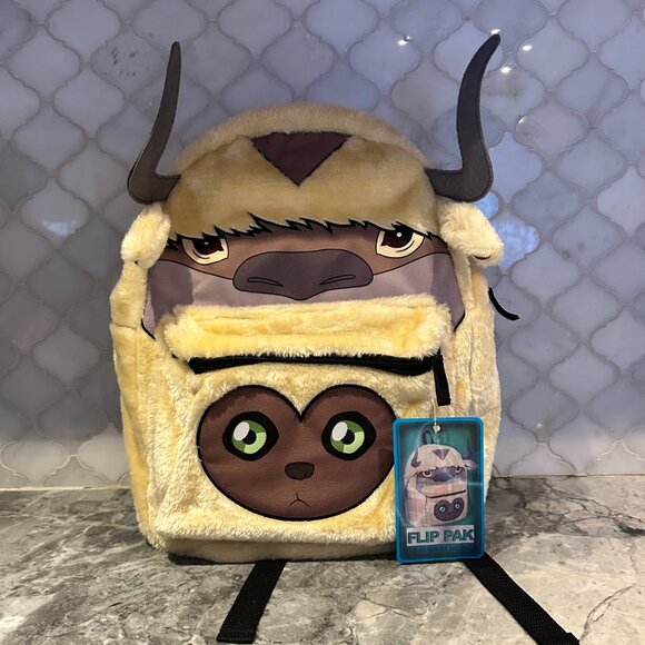 Avatar: The Last Airbender Appa Reversible Plush Flip Backpack – NWT - Picture 11 of 13